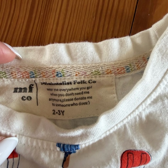 Kids Popsicle Print Tee - White and Red - Picture 2 of 3